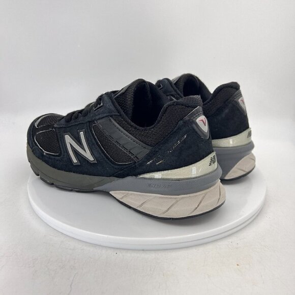 New Balance 990 Women Size 8.5 W990BK5 Black Suede Silver Low Top Running Shoes - Picture 7 of 14